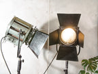 Industrial Berkey Italia (Mole Richardson) N.O.S. Dutch Television Spotlight Floor lamp, Retro interior Floor lighting, Home Theatre decor