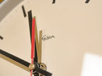 Gouden Mid-Century Gibson Baume &amp; Co LTD London Wandklok, Retro uurwerk, Cadeau housewarming Art Deco Interieurontwerp