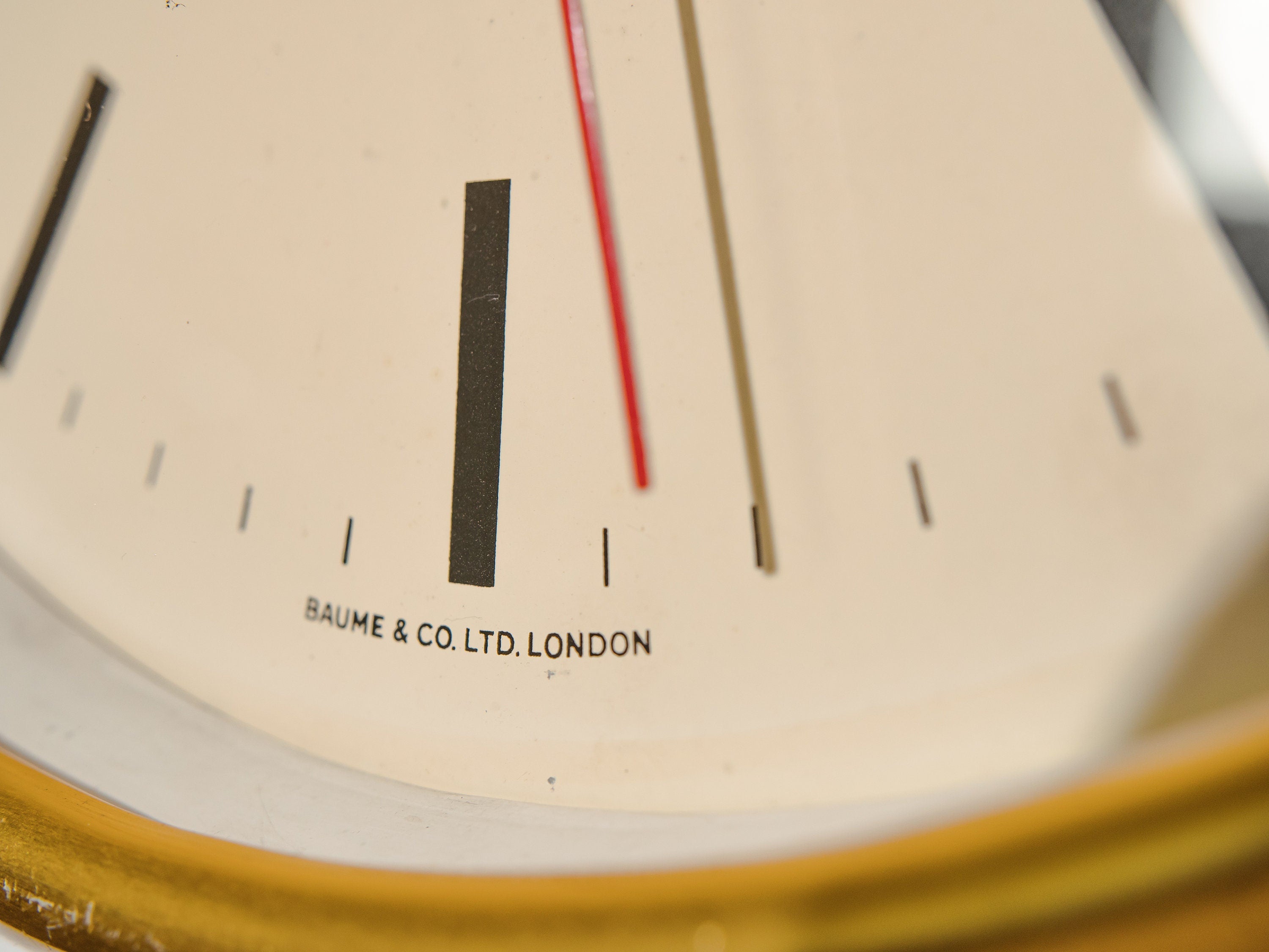 Gold Mid-Century Gibson Baume & Co LTD London Wall clock, Retro timepiece, Gift housewarming Art Deco Interior design
