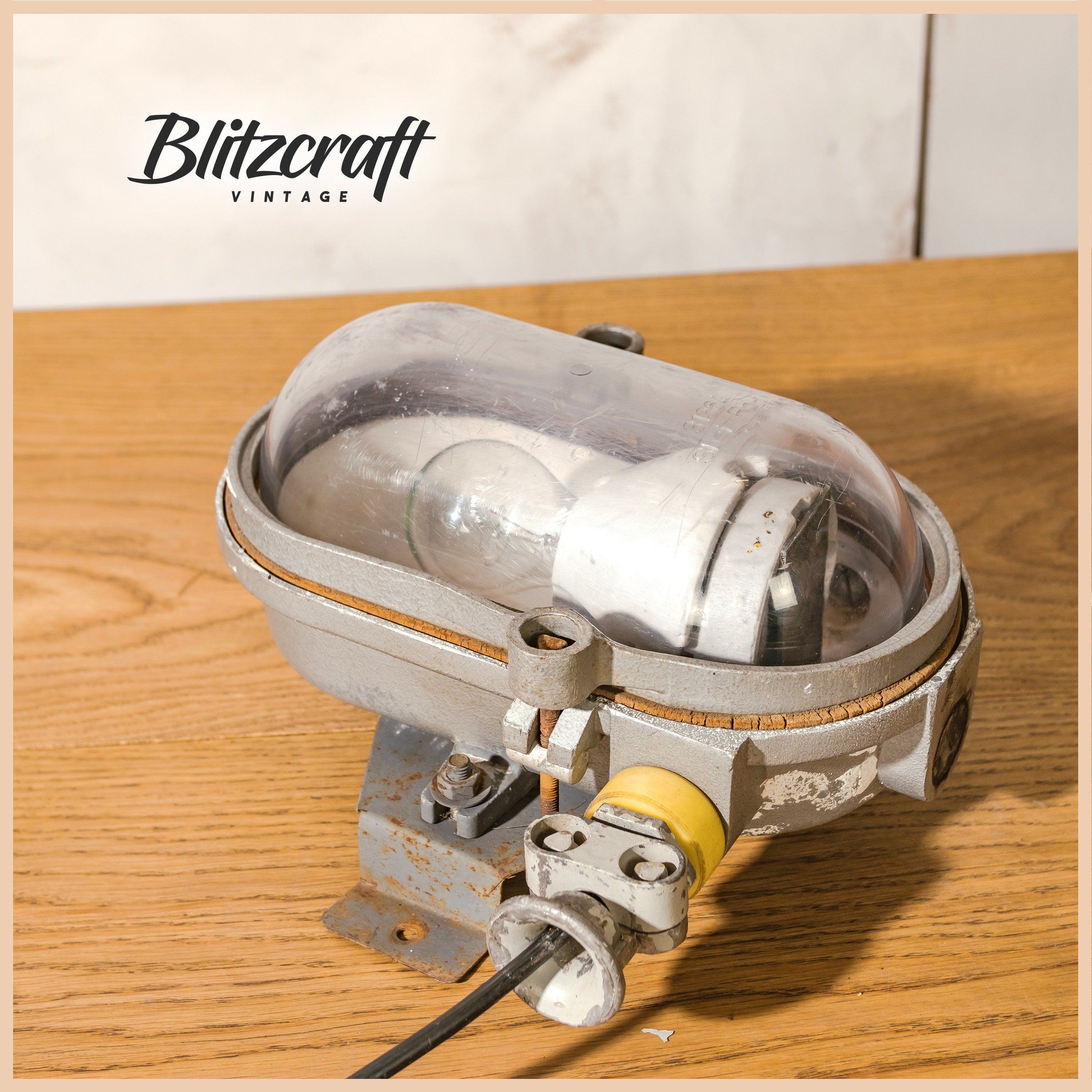 Factory Industrial Bunker Wall Lamp, Explosion Proof EOW, Patina Wall mounted lighting