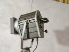Theatre Floor lamp Spotlight on Wooden Standard, Vintage Stage light by VEB NARVA Aka Electric 1980s on Teak Tripod