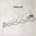 Industrial Beige Scissor Lamp by SIS, 1960s Adjustable Wall mounted light, Harmonica light, Accordion Workshop lighting