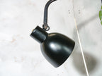 HALA ZEIST Model 122 H. Busquet jaren 40 2-armige klem tafellamp, antieke Bauhaus fabriekswerkplaatslamp