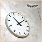 Large Retro Office Clock by Schauer, Diameter 41 CM, 1970s designer Wall Clock made in Austria Timekeeper