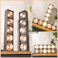 Vintage TOVERLI Stage light Batten Footlight, 1960s 5 Edison Bulbs Strip light, Unique Upcycled Ground flow lighting, Theatre Lamp