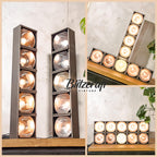 Vintage TOVERLI Stage light Batten Footlight, 1960s 5 Edison Bulbs Strip light, Unique Upcycled Ground flow lighting, Theatre Lamp