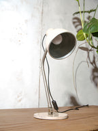 Hala Zeist Desk Lamp Model 98 by H. Busquet, 1950s, Beige Metal Office lighting, 1950s Table light