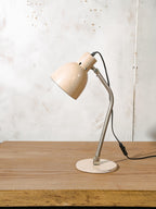 Hala Zeist Desk Lamp Model 98 by H. Busquet, 1950s, Beige Metal Office lighting, 1950s Table light