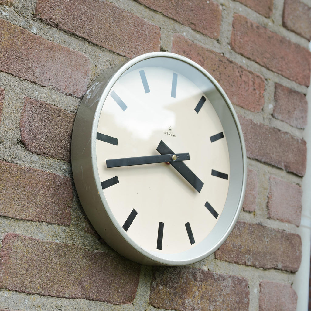 Siemens Slave Clock, Fabrieksstijl Tijdstuk, 1970 Interieur Muurdecoratie, Geschenk Nieuw Huis Housewarming