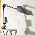 Hala Zeist banker’s clamp lamp with rectangular shade, 1930s | Blitzcraft Vintage